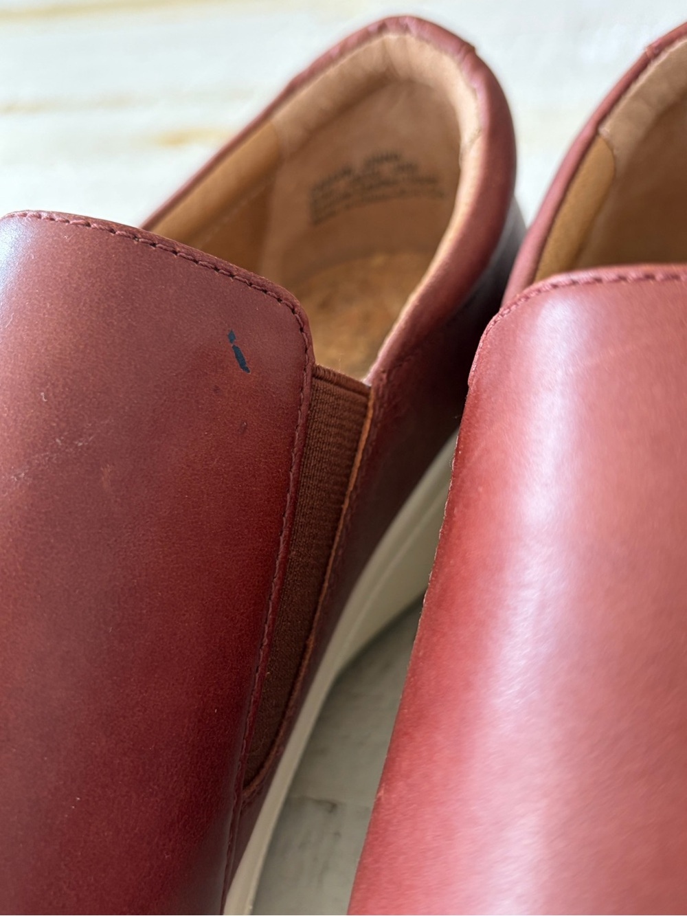 Aetrex Jenna Slip On Shoes size 10 Brown Leather Casual Comfort Loafer Zipper - Picture 5 of 12